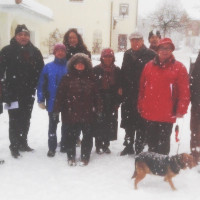 Ernst Höltschl, Hannes Gräbner und die Delegation in Schliersee